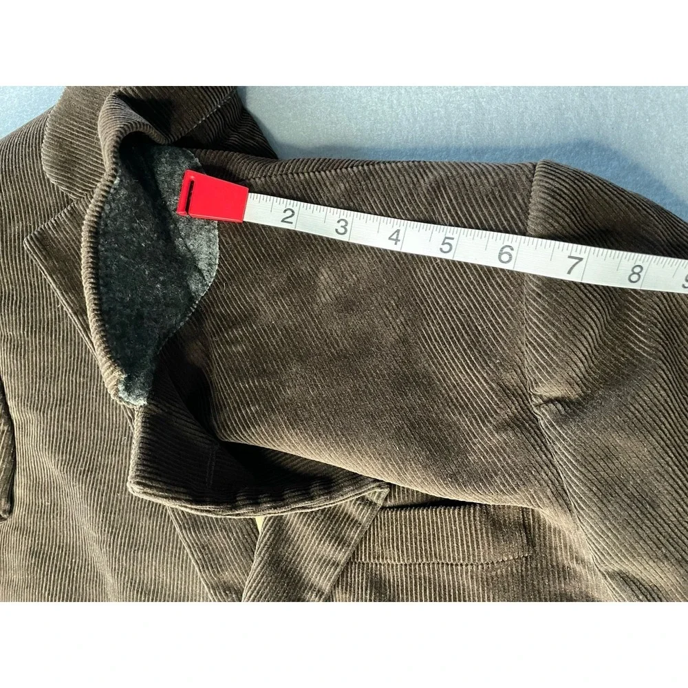 Lands End corduroy‎ blazer sport coat 38 reg  Dark brown classic retro preppy